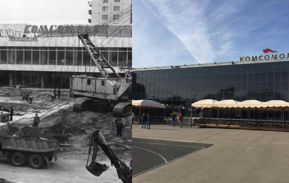 Волгодонск прежде и теперь: Как изменился кинотеатр «Комсомолец»