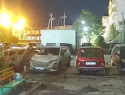  Работал пузатый мужик: появилось видео поджога кроссовера на В-9