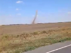 Смерч напугал водителей на трассе Зимовники — Элиста