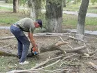 Волгодонск продолжает устранять последствия вчерашней непогоды