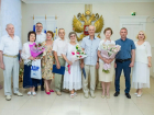В ЗАГСе Волгодонска чествовали семейные пары, прожившие в браке более 50 лет