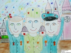 В автобусах и троллейбусах Волгодонска разместили детские рисунки на тему Великой Отечественной войны