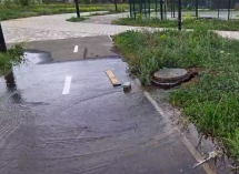 Недостроенный Молодежный парк ушел под воду