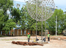 В Волгодонске вновь закипела работа на разрушенном бульваре у сквера «Дружба»