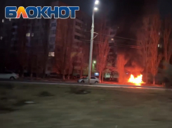 Автомобиль ВАЗ загорелся глубокой ночью в Волгодонске
