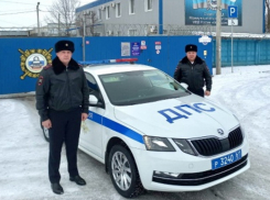 Полицейские из Волгодонска пришли на помощь попавшему в беду автомобилисту на трассе