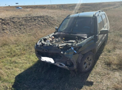 Возрастной водитель «Нивы» спровоцировал ДТП на трассе «Элиста-Зимовники»