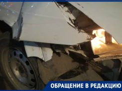 «Из-за замерзшей лужи машина врезалась в павильон»: волгодонец 