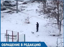 Волгодонец упорно пытался «разорвать» снеговика петардой