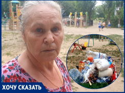 «Деньги-то идут, а никто не убирает»: волгодончанка о мусоре на детской площадке