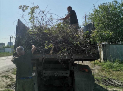 На улице Радужной субботник прошел в среду