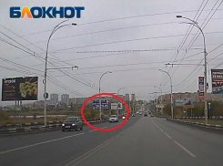 Момент «полета» ВАЗа на путепроводе в Волгодонске попал на видео 