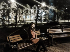Екатерина и весна в ночном Волгодонске 