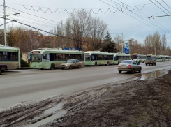 Более десятка троллейбусов стояли в очереди из-за аварии на мосту