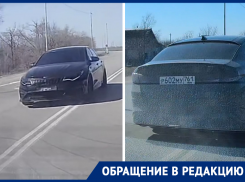 Три нарушения за минуту: на трассе под Волгодонском заметили «лихача» с откидными номерами