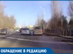 В Волгодонске странные и опасные маневры водителей на дороге попали на видео 
