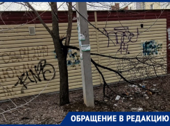 Мусор, поваленные деревья и надписи на заборе: волгодонцы показали состояние двора на Гагарина