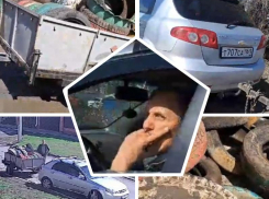 Волгодонец свалил в центре города целый прицеп ядовитых покрышек