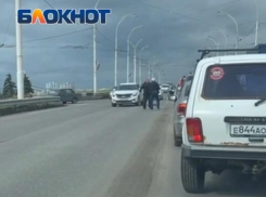 Драку в автомобильной пробке на путепроводе устроили волгодонцы 