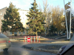 В Волгодонске перекрыли движение на улице 50 лет СССР