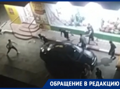 Массовую драку у круглосуточного магазина сняли на Ленина