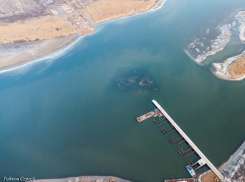 Технологический мост «выполз» на середину Сухо-Соленовского залива