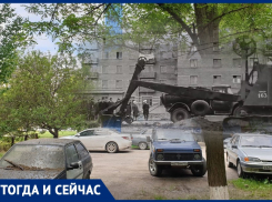 Волгодонск тогда и сейчас: первый дом на 50 лет СССР строится