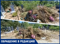 Горы мусора помешали: посетители не смогли подойти к заваленным могилам родных