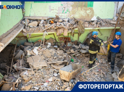 Поиски человека не прекращаются: как выглядит место взрыва гаража в Волгодонске