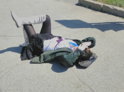 Загорающая женщина в шубе в центре города возмутила волгодонцев