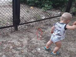 Волгодонские полицейские отгородились от детей колючей проволокой