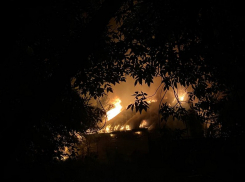 На улице Горького произошел сильный пожар