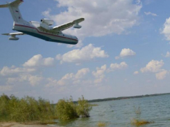 Тридцатитонную амфибию на поверхности Цимлянского водохранилища снял на фото отдыхающий волгодонец  