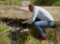 Чистой воды на 3 миллиона рублей из дырявой трубы слил Водоканал в Цимлянское водохранилище
