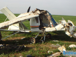 В Дубовском районе утром 19 апреля разбился самолет