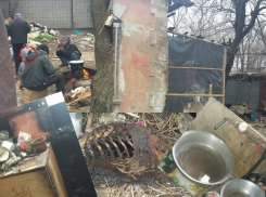В центре Волгодонска пятилетнюю малышку заставляют жить в останках сгоревшего дома и есть собак 