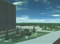 Старые кусты роз и угнетенный газон у профилактория РоАЭС заменят на благоустроенную площадку за 2,4 млн рублей