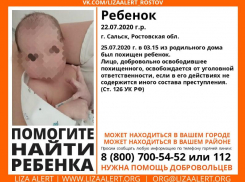 Похищенный из родильного дома новорожденный ребенок в Сальске найден живым 