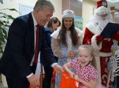 Праздник с Дедом Морозом, Снегурочкой и подарками устроили в Волгодонске для детей Донбасса