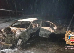 Автомобиль слетел с трассы и загорелся: смертельное ДТП на автодороге Семикаракорск-Волгодонск 