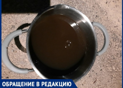  Питьевая вода из водопровода в Цимлянске приобрела ржаво-коричневый цвет