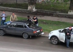 Задержание беглого преступника в Волгодонске попало на видео