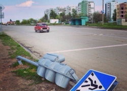 В Волгодонске на В-9 упал светофор