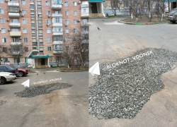 После обращения в «Блокнот» ямы на БВП наполнились щебнем