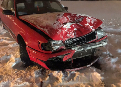 «Ауди» на скорости влетела в УАЗ на Прибрежной в Волгодонске 