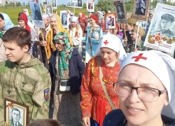 «Память под сводами храма»: в соборе Рождества Христова прошел свой «Бессмертный полк»