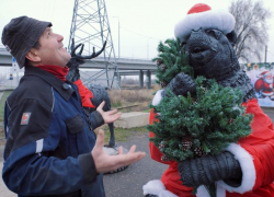Шиномонтажник-волшебник: Вячеслав Горюнов дарит Волгодонску сказку из старых автопокрышек