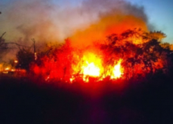 В минувшие выходные Волгодонск оказался в огненном кольце