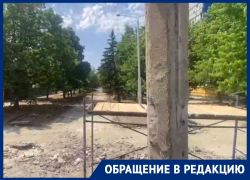 «Ни людей, ни стройматериалов, ни техники»: волгодонец побывал на благоустраиваемом за 154 миллиона рублей бульваре