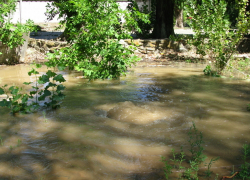 На ЮЗР в Волгодонске из-под земли забил водяной фонтан